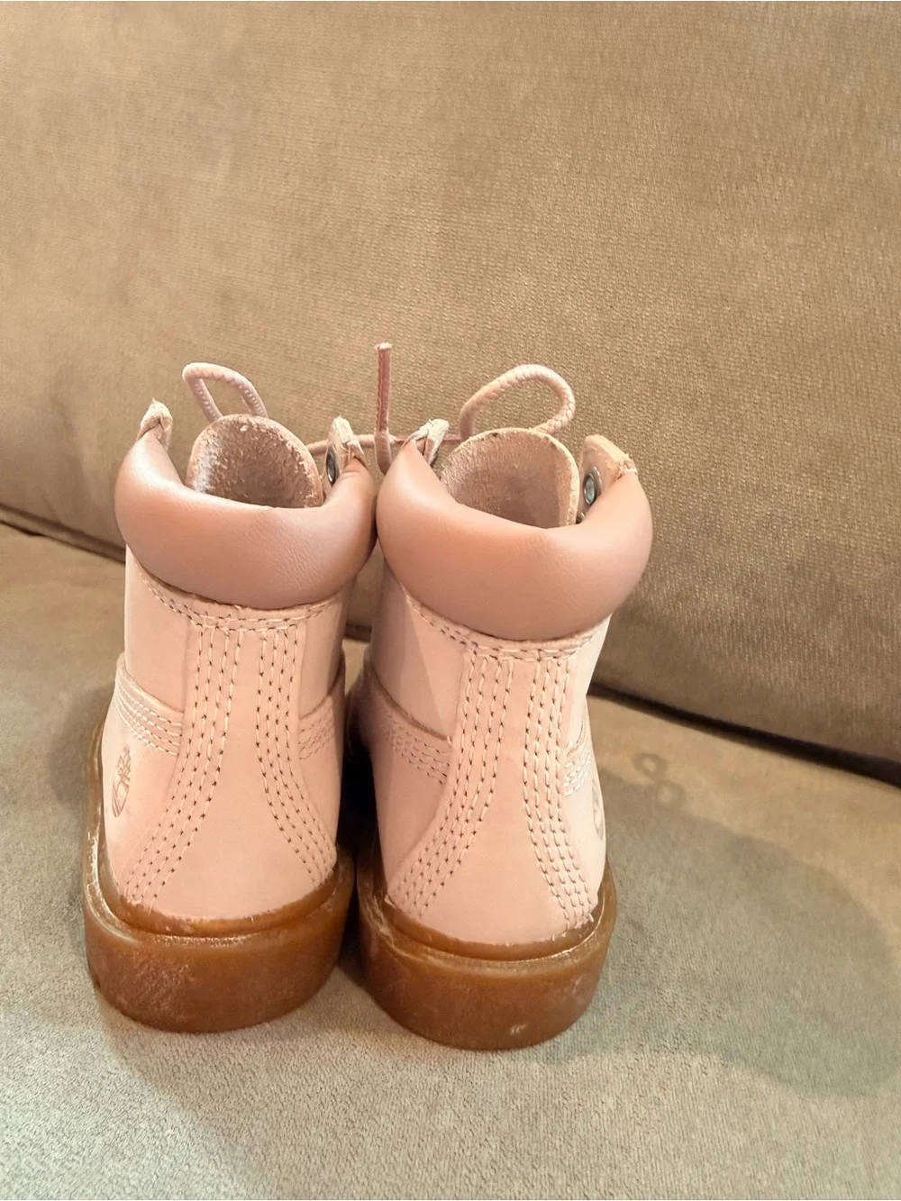 Timberland Baby Blush Pink Waterproof Lace-Up Boot